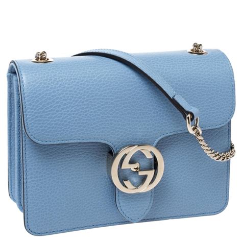 gucci purse light blue|Gucci blue canvas bag.